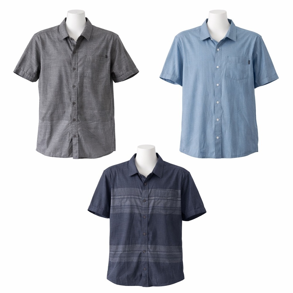 Size XXL Lot of 3 Ripzone Comfort Stretch Short Sleeve Dress Shirts